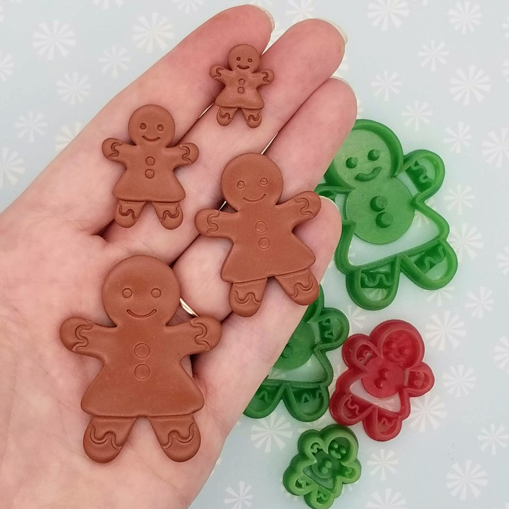 Gingerbread Woman Polymer Clay Cutter | Sharp, Clean, Precision Cuts ...