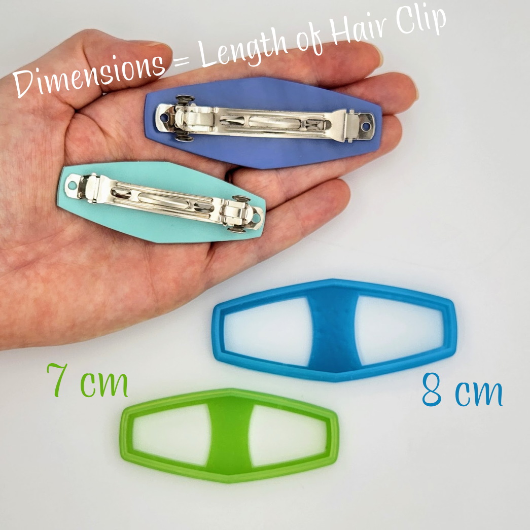 Polymer Clay Hair Clip Cutters with really sharp edges