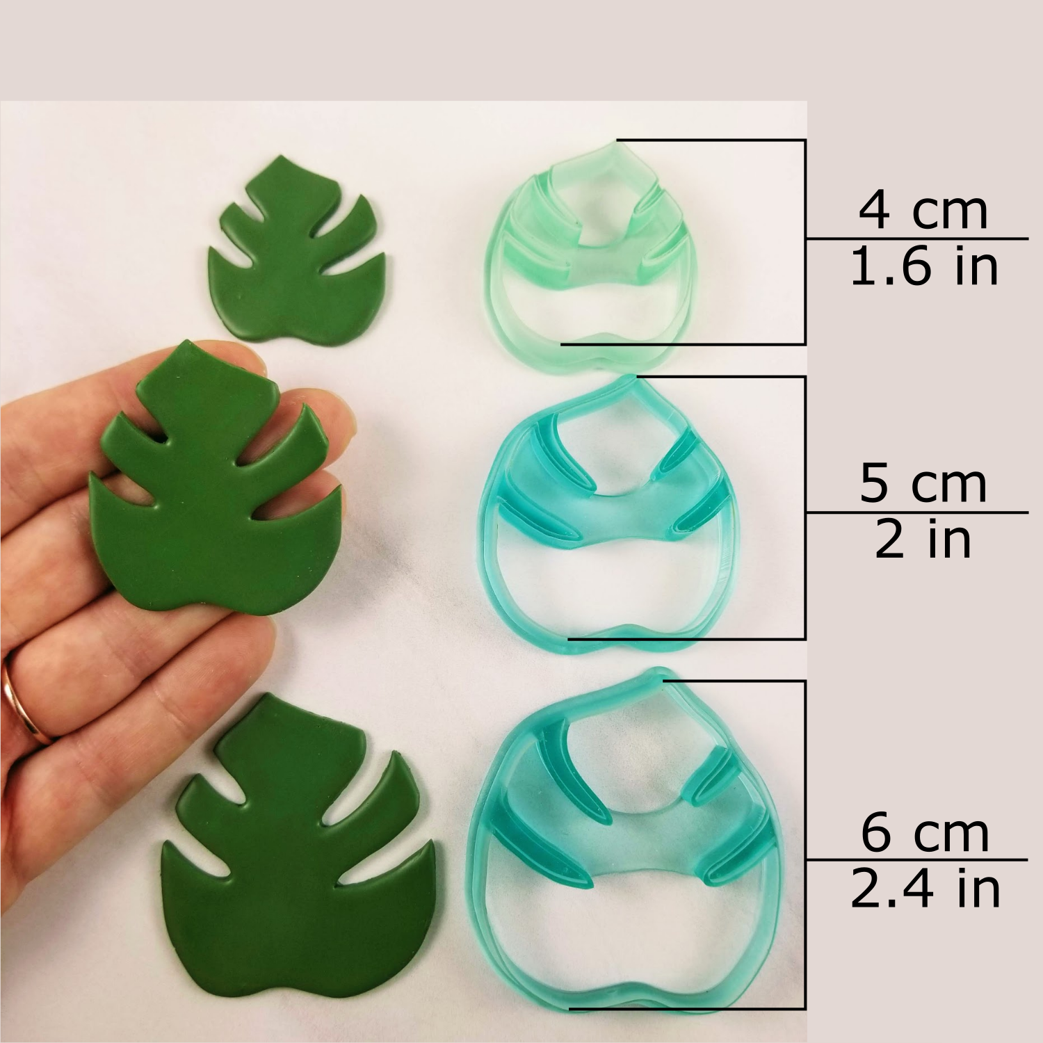 Monstera Adansonii Leaf Clay Cutters | Polymer Clay Tools | Jewellery Tools  | Earring Making | Embossing Clay Tools