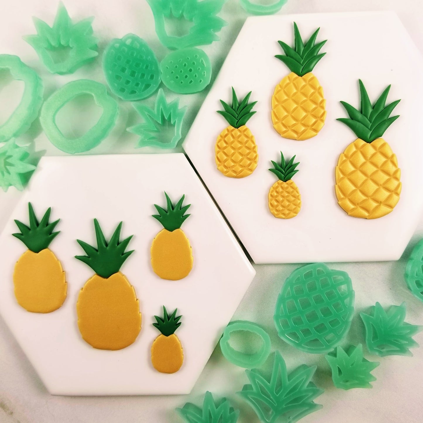 PINEAPPLE SLICES - POLYMER Clay Slices - Fake Pineapple Pieces - Polym –  Posh Glitter, LLC