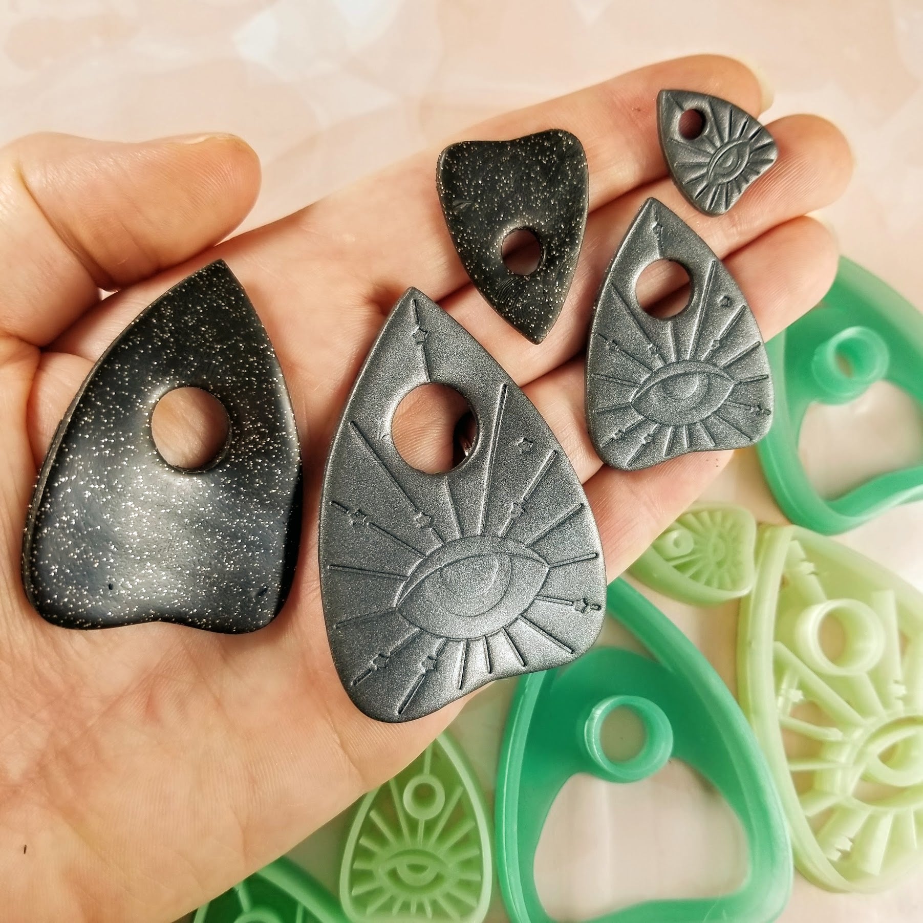 Ouija Board Planchette Polymer Clay Cutters Earring Clay Cutters