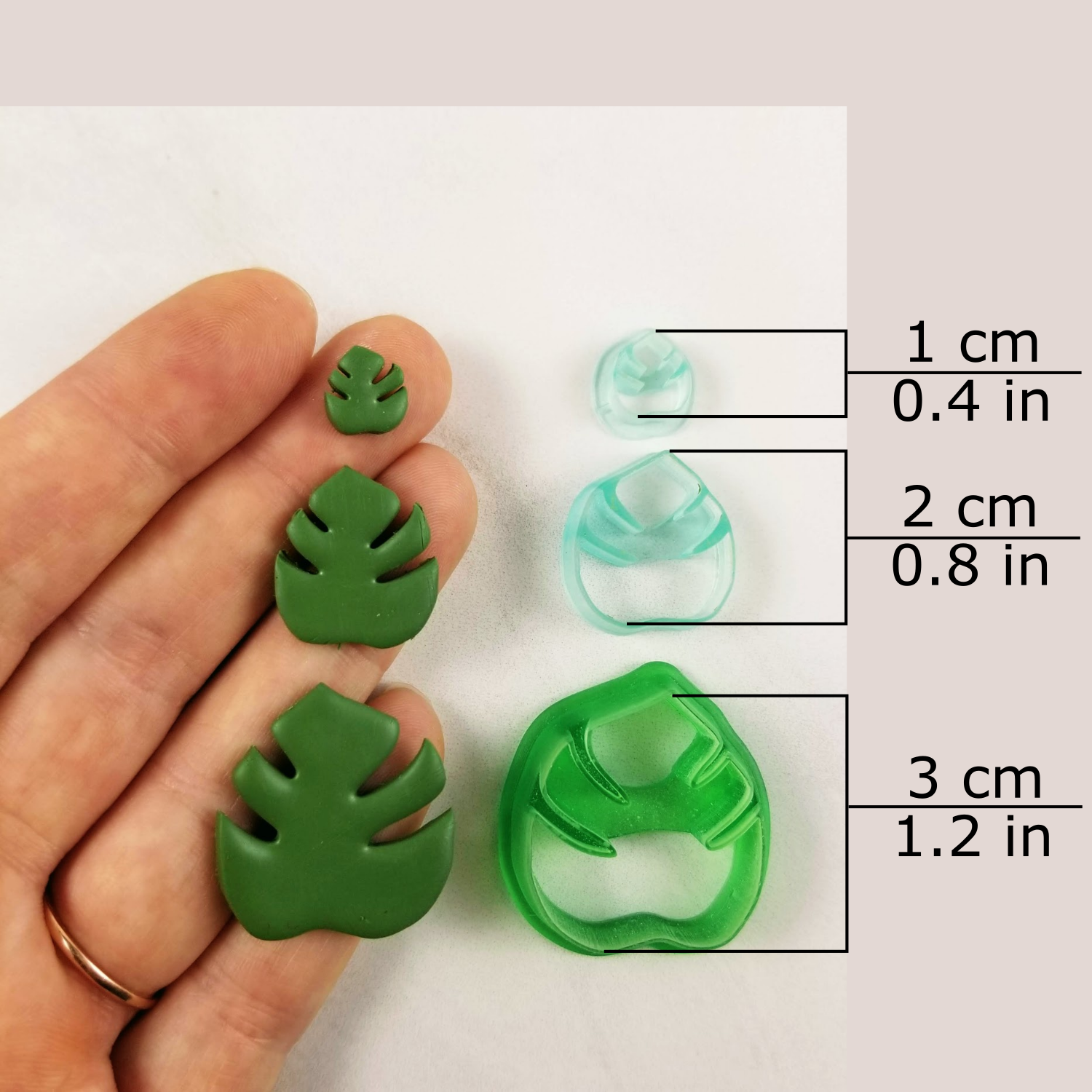 Monstera Adansonii Leaf Clay Cutters Polymer Clay Tools Jewellery Tools  Earring Making Embossing Clay Tools 