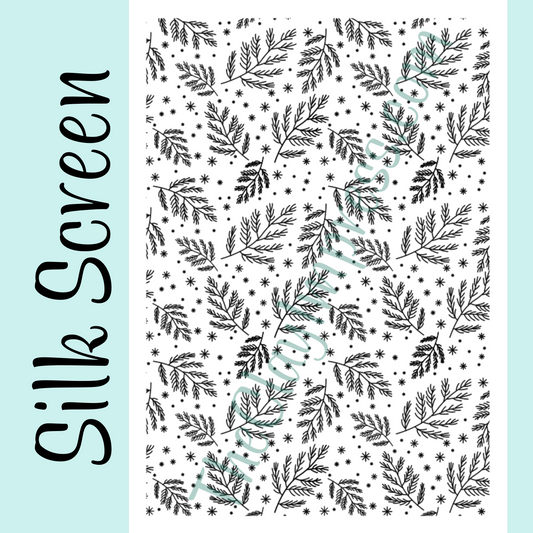Snowy Spruce Silk Screen