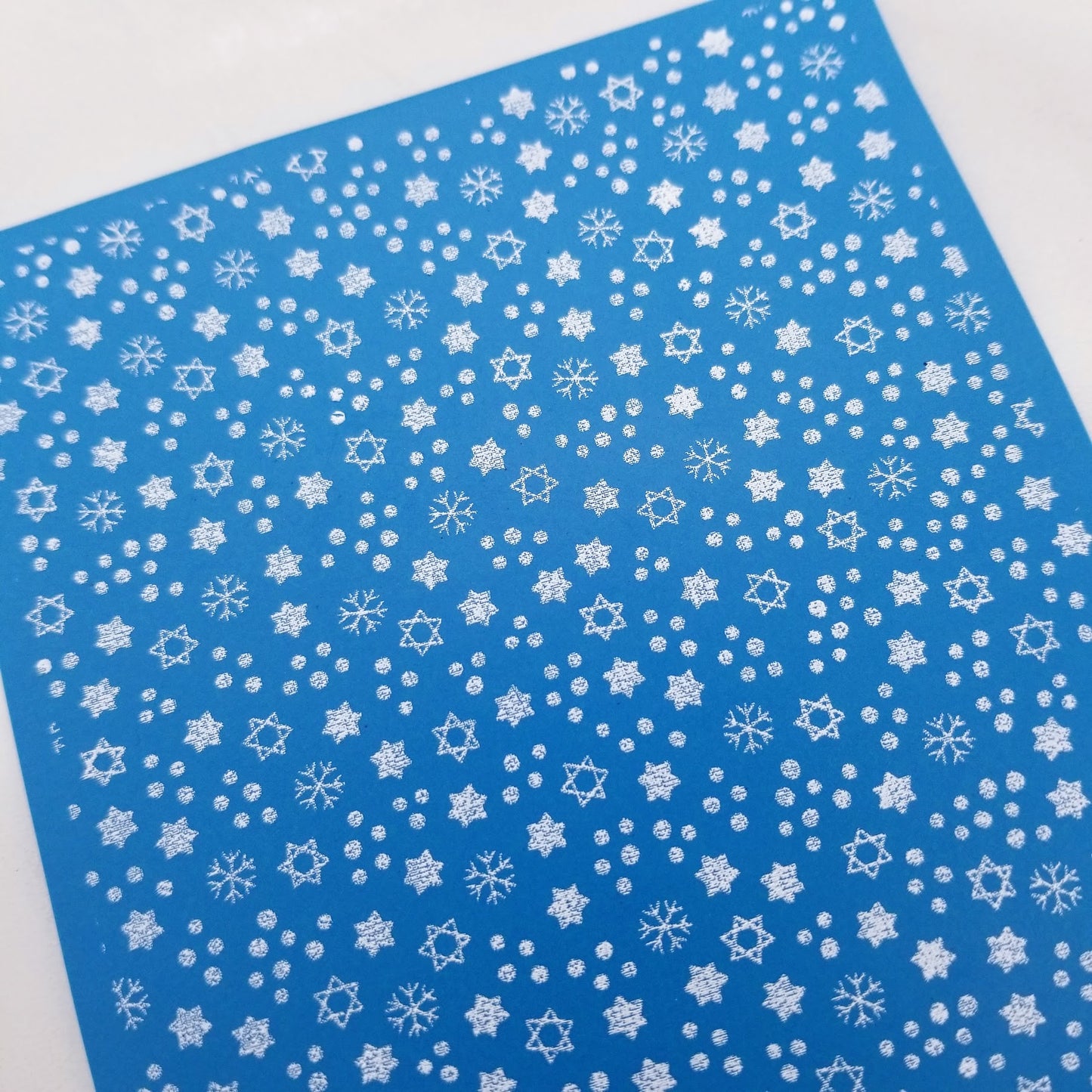 Hanukkah Star of David Design Details Polymer Clay Silkscreen Stencils