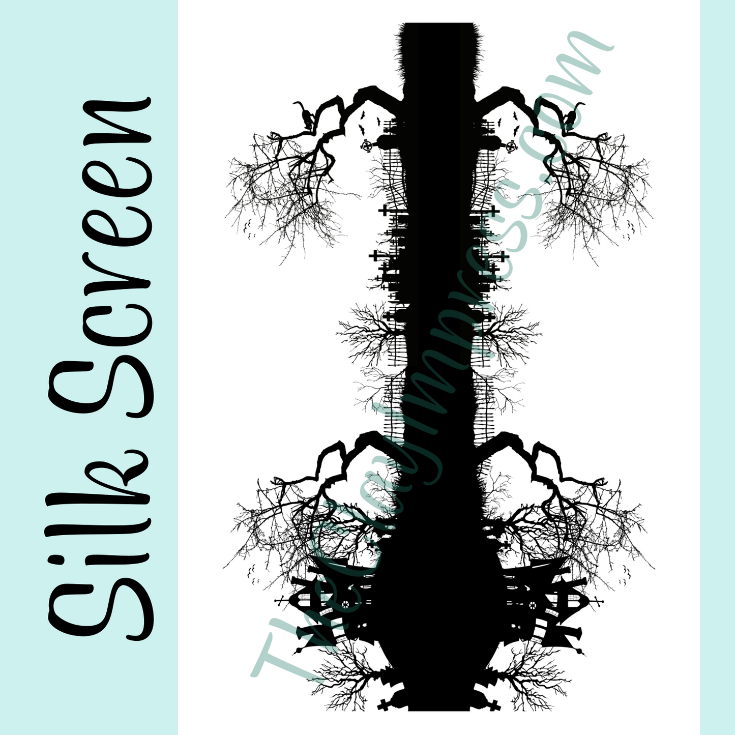 Spooky Silhouette Silk Screen