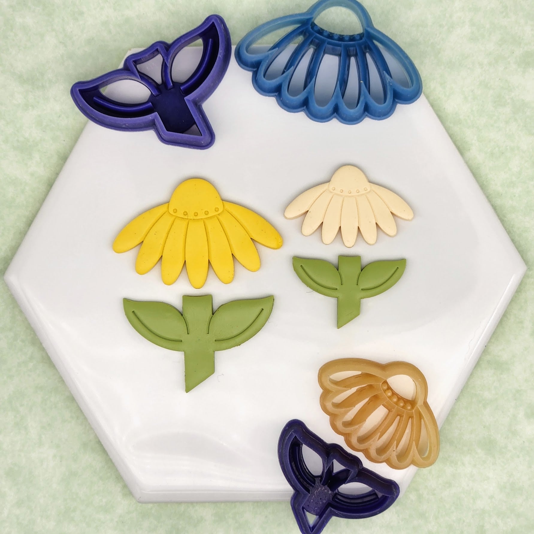 Diasy or Coneflower Polymer Clay Cutter | Sharp, Clean, Precision Cuts ...
